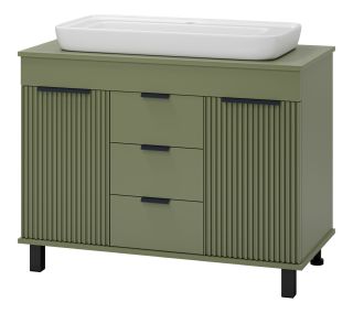 Напольная тумба под раковину Brevita Enfida ENF-06100-0843Я 100см зелёный